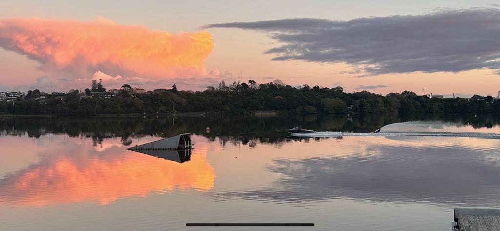 Sunset over the basin